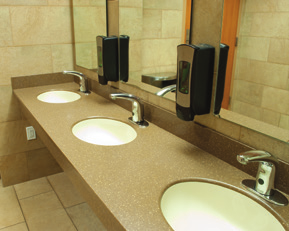 bathroom sinks with touchless faucets