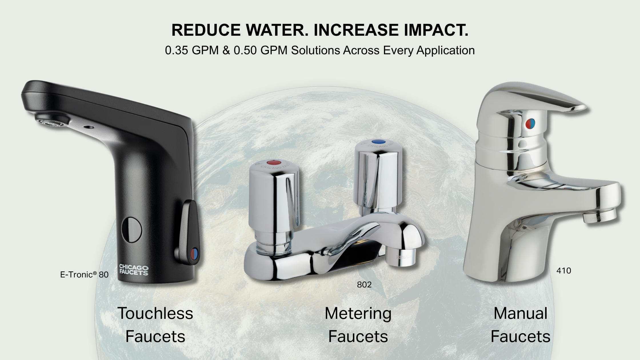 Chicago Faucets sustainable faucet options for water savings