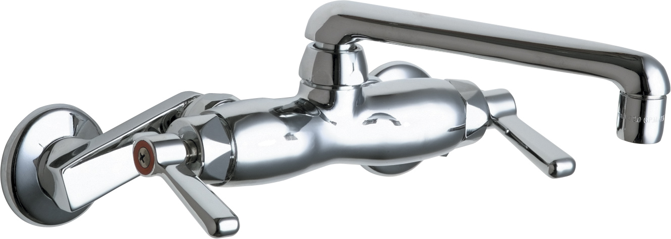 Chicago Faucet 445 Abcp Wall Mounted Service Sink Faucet Kitchen