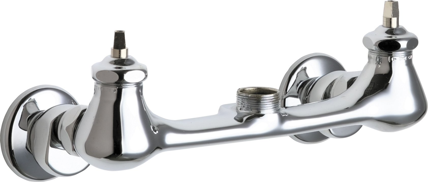 Wall-mounted manual faucet with adjustable centers | Chicago Faucets