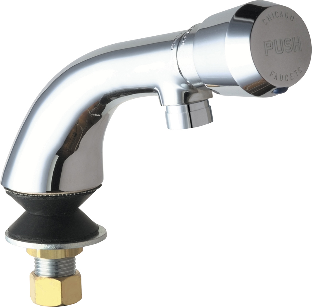 Deck Mounted Single Inlet Metering Sink Faucet Chicago Faucets