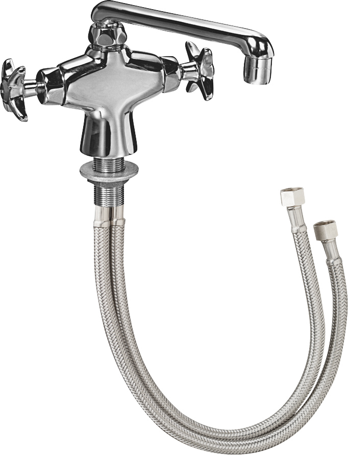 Single-hole, deck-mounted manual laboratory faucet | Chicago Faucets