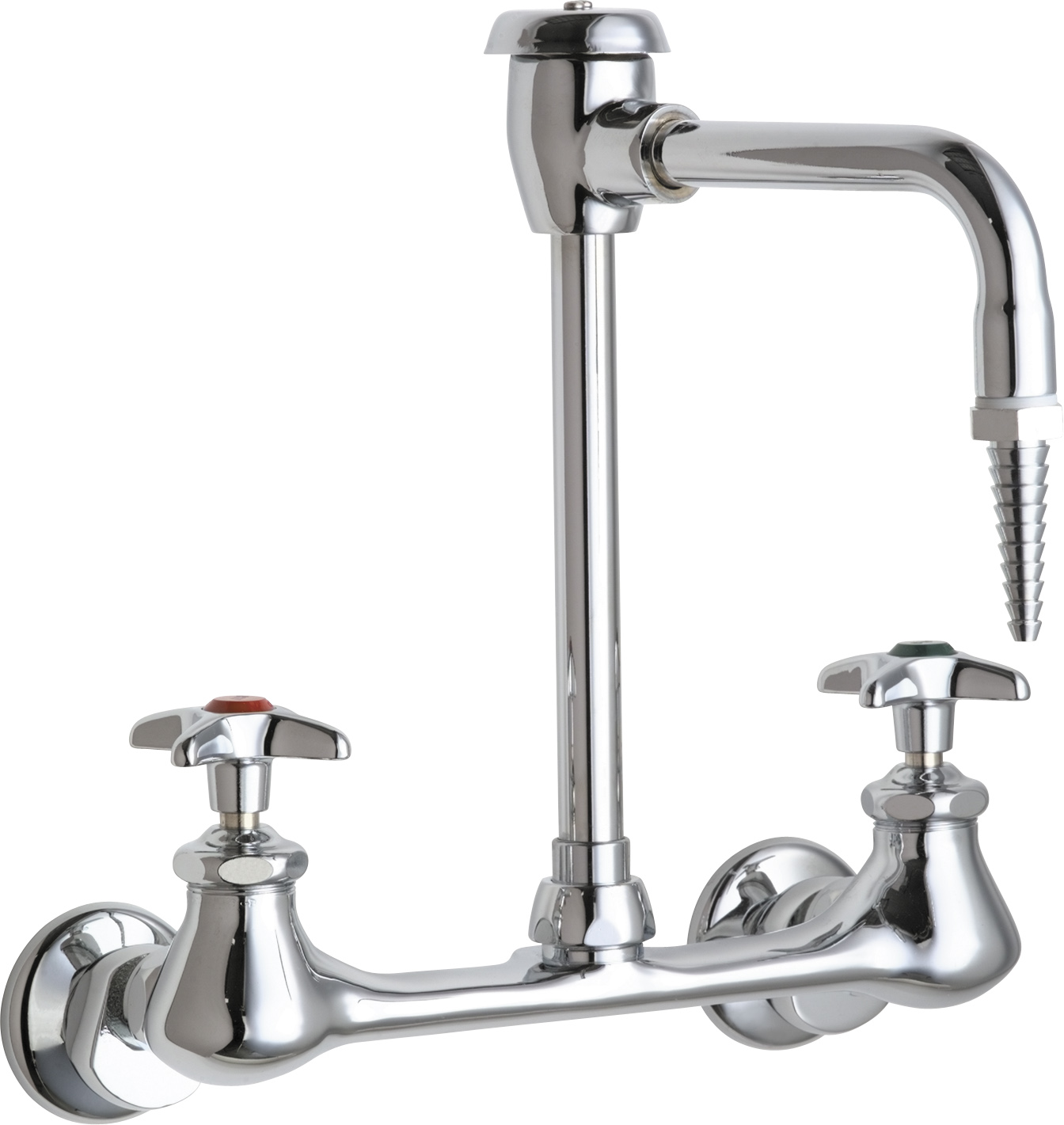 Wall Mounted Manual Laboratory Faucet With 8 Centers