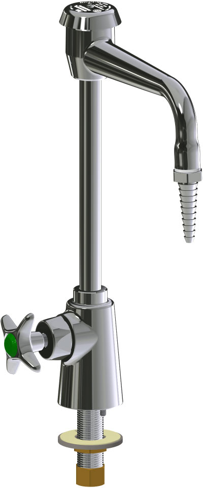 Deck-mounted manual laboratory faucet, single-hole, single-supply ...
