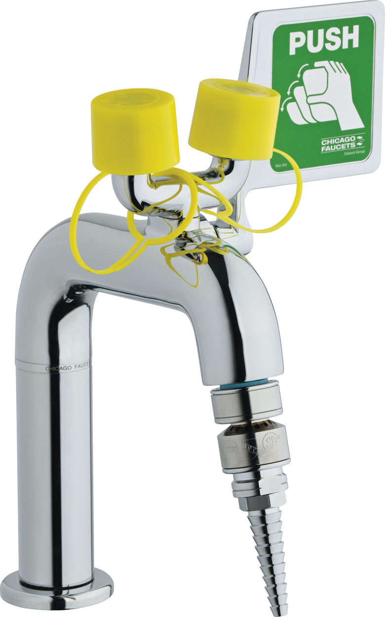 8450 Combination Eyewash Faucet with Lab Nozzle