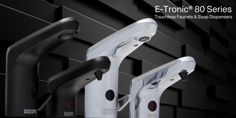 Modern touchless faucets with integrated thermostatic valve and dynamic sensors