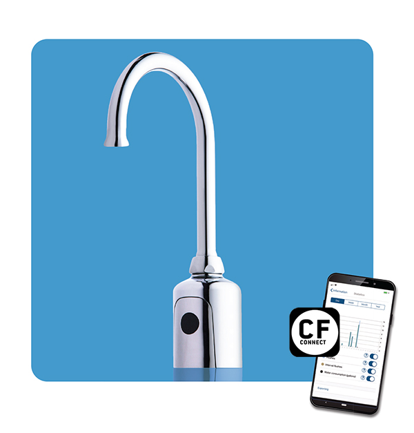 HyTronic for Patient Care Faucet with CF Connect App