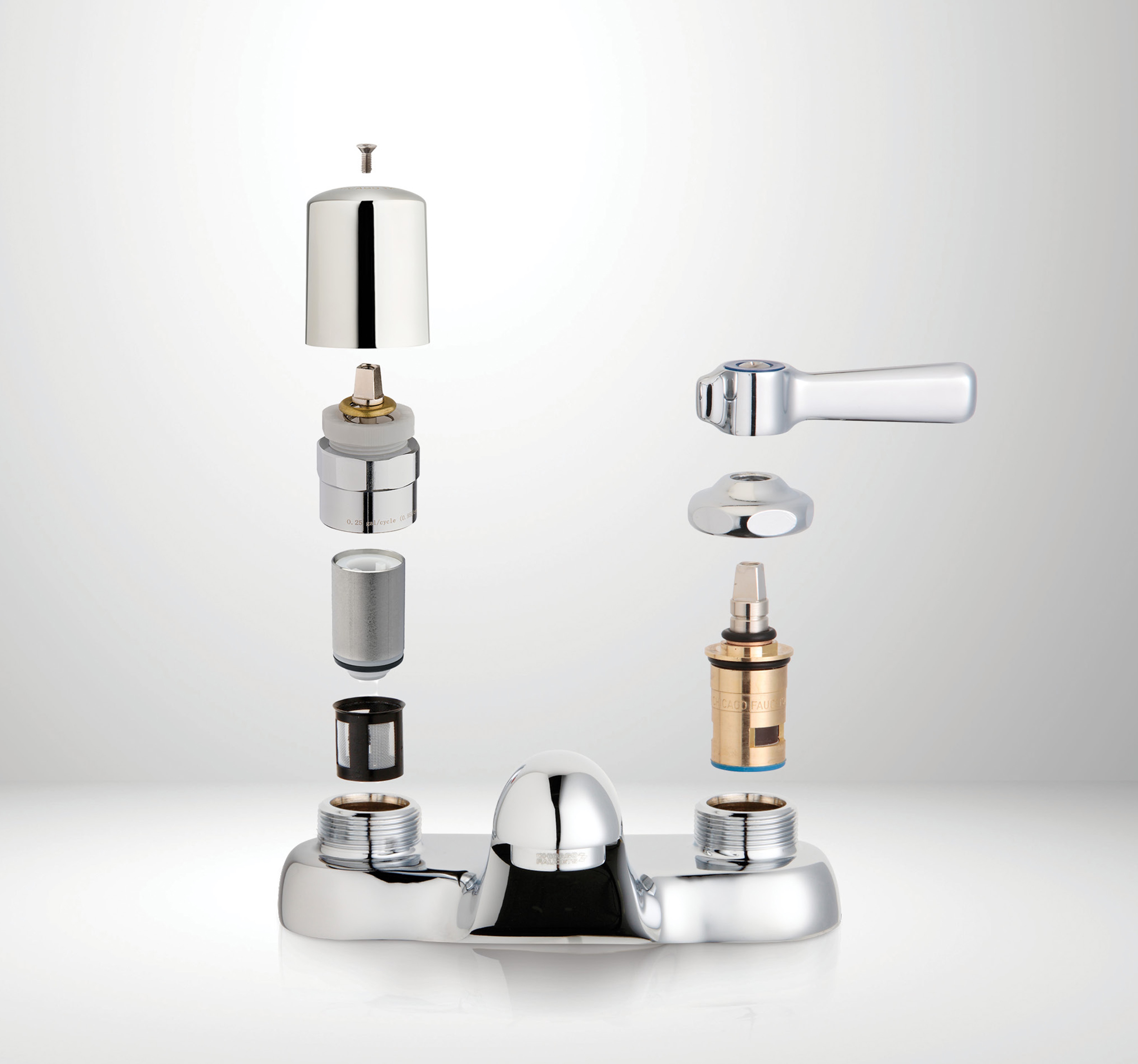 Easily change from manual to metering with Chicago Faucets