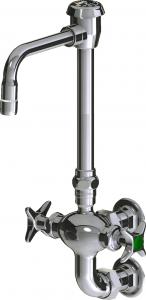 Center Faucet Inlets Wall-mounted dual-inlet water faucet with vertical centers | Chicago ...