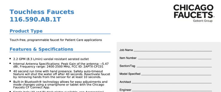 specsheet example