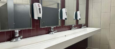 Grandville Middle School bathroom sinks