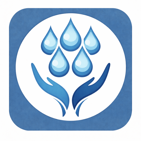 Water and hands icon