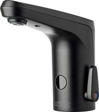 E-Tronic® 80 Series dual-supply touchless faucet in matte black finish