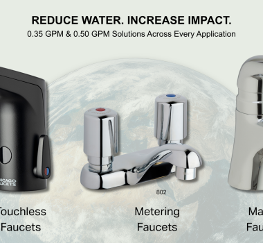 Chicago Faucets sustainable faucet options for water savings