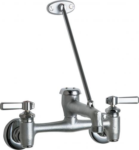 Wall Mounted Manual Sink Faucet With 8 Centers Chicago Faucets