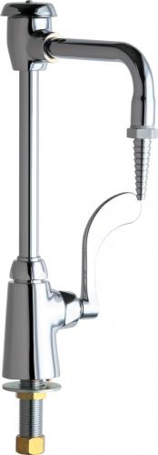 Deck-mounted manual laboratory faucet, single-hole, single-supply