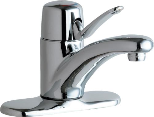 Deck-mounted manual faucet with 4