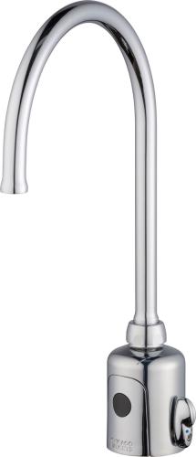 HyTronic® Patient Care faucet with 8" gooseneck spout and user temperature control